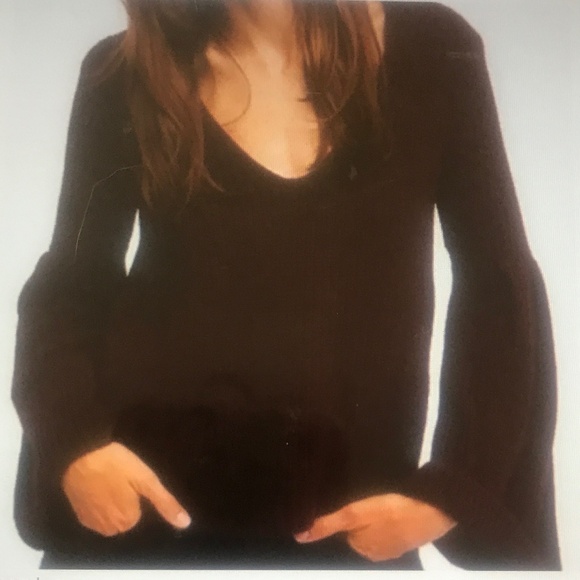Free People Sweaters - Free People Bell Sleeve Plum/Wine Sweater